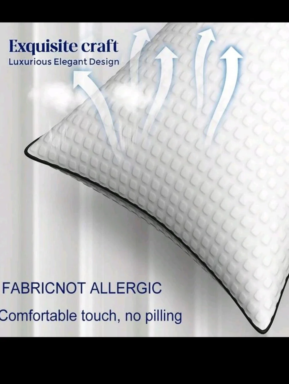 Premium White Memory Foam Pillow - Set of 2 KING SIZE